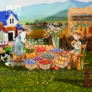 I pacchetti di adesivi per animali domestici della serie estiva dalla <span class=keywords><strong>casa</strong></span> della nonna di Yiniao con un tema di capanna della fattoria sono decorazioni per Scene fai da te fatte <span class=keywords><strong>a</strong></span> mano - Product Image 4