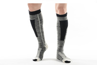 Chaussettes de ski personnalisées en laine mérinos tricotées au genou pour skateboard, snowboard, randonnée et sports d'hiver