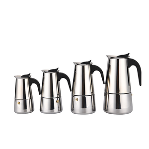 Cafetière à expresso 6 tasses grande capacité et cafetière moka en acier inoxydable 304 avec couvercle pour usage domestique - Product Image 1