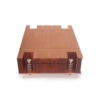 Refroidisseur de processeur passif OEM ODM, dissipateur thermique de serveur, ailettes en cuivre avec chambre à vapeur pour AMD Ryzen TDP145W 1UA46