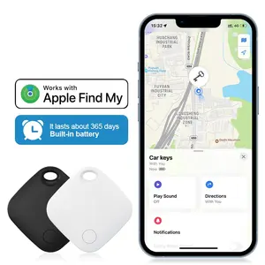 RSH Tag pintar MFi Find My iTag Air anjing peliharaan dompet pelacak Waktu Nyata pelacak lokasi penemu kunci pintar pelacak GPS Mini untuk Apple