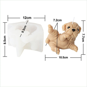 Sớm Riser 3D Silicone khuôn chó để nướng cho bánh mousse <span class=keywords><strong>Pug</strong></span> <span class=keywords><strong>Pug</strong></span> sinh nhật xử lý sô cô la Jello fondant <span class=keywords><strong>shar</strong></span> <span class=keywords><strong>PEI</strong></span> thiết kế - Product Image 6