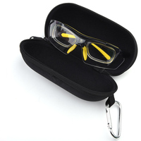 Étui à lunettes de sport d'extérieur avec fermeture éclair à double aiguille et design en tissu maillé léger