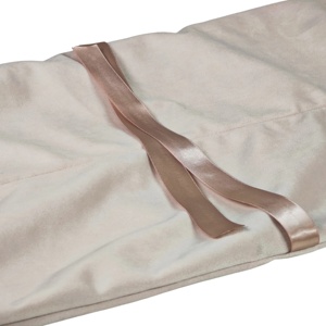 Bolsa de <span class=keywords><strong>terciopelo</strong></span> de lujo personalizada para fichas de mahjong americanas, con cordón de cinta y función de empujador y soporte. - Product Image 5