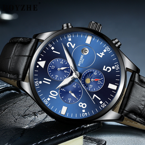 Relojes Mecánicos BOYZHE de Envío Rápido y Gran Venta para Hombre, <span class=keywords><strong>Reloj</strong></span> de Cuero de Lujo para Hombre, Envío Directo - Product Image 4