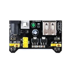 Module d'alimentation YuRobot Breadboard MB-102, double sortie 5V 3.3V, alimentation régulée en courant continu pour le prototypage électronique - Product Image 1