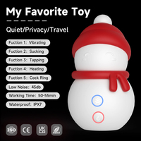 S-HANDE OEM Heizender Klitoris-Schneemann-Vibrator Sexy Dessous 5 Modi Weibliches Erwachsenenspielzeug Schneemann-Vibrator Paar-Vibratoren für Frauen