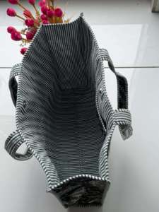 Cotton Quilted <b>Boho</b> Floral Hand Block Printed Sustainable Tote <b>Bag</b> for Women-Beach Travel & Gift Use Christmas Gifts Wedding - Product Image 3