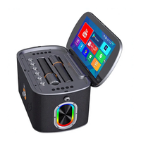 Machine de karaoké portable avec écran tactile HD de 11,6 pouces, Android, WiFi, haut-parleur avec microphone sans fil, karaoké familial en plein air