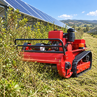 Tondeuse à gazon robotisée télécommandée, moteur diesel EURO 5 CE EPA 800MM, chenilles en caoutchouc tout-terrain, pour l'agriculture