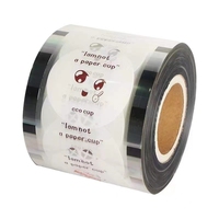 Rouleau de film plastique personnalisé étanche PP Bubble Boba Milk Tea Lid Film plastique thermoscellable pour impression PET Film d'étanchéité pour gobelets