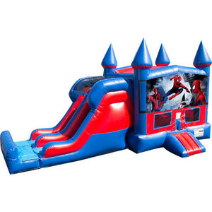 Spider Man inflatable combo slide inflatable bouncer bounce house spiderman for child - Product Image 2