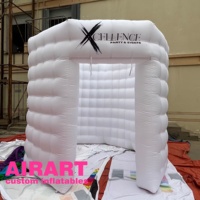 Cabine photo 360 gonflable, ballon publicitaire pour décoration de mariage, cabine photo gonflable blanche personnalisée