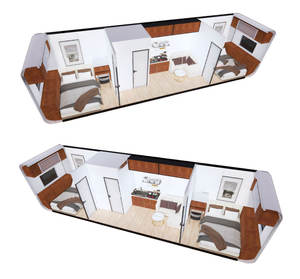 Mini <span class=keywords><strong>casa</strong></span> prefabbricata a 2 chambre contenitore Mobile minuscola <span class=keywords><strong>casa</strong></span>, - Product Image 2
