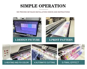 Factory Direct Sales I3200A1 4 Head 1800mm Wide Print <strong>Plotter</strong> Printing Inkjet <strong>Printer</strong> Natural <strong>Textile</strong> Print Machine - Product Image 5