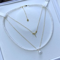 Collier en perles d'eau douce du lac Shanxia de Zhuji, parfaitement blanches, ensemble deux pièces, 4-4,5+8-9mm, qualité irréprochable, S925, classique et léger