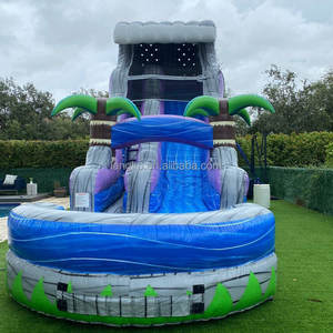 Toboggan gonflable le plus vendu toboggan aquatique commercial en PVC de 0.55mm toboggan gonflable amusant en plein air pour les locations de fêtes - Product Image 6