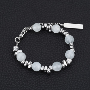 2026 New Simple Popular Design Handmade <b>Beaded</b> <b>Bracelet</b> Titanium Steel Light Luxury Unisex's <b>Bracelets</b> Fashion Jewelry - Product Image 4