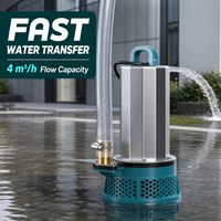 Pompa Air Celup Stainless Steel Isi Ulang 4 Meter Kubik Aliran Tinggi Pompa Transfer Portabel untuk Irigasi dan Drainase Kolam