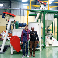 Ligne de production d'aliments pour volailles RICHI 1-2 tonnes par heure - Usine de fabrication de machines à aliments pour volailles à économie d'énergie