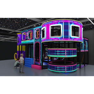 معدات مغامرات تسلق داخلية بطابع سايبربانك مع حوض كرات، صديقة للبيئة وقابلة للتخصيص في الحجم واللون - Product Image 1