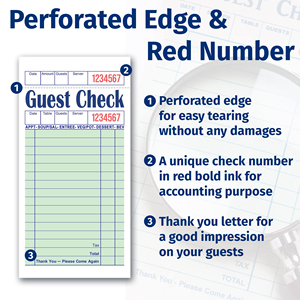 Blocco per ordini di <span class=keywords><strong>ricevute</strong></span> del ristorante personalizzato Kingcolor - Product Image 5