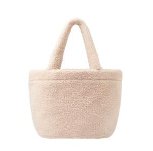 Sac de shopping en fourrure Teddy marron pour femmes, grande capacité, mode simple, en gros - Product Image 2