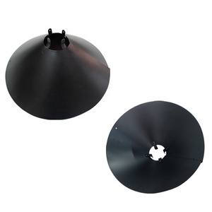 Protector de deflector de cono de ardilla de acero personalizado para poste cuadrado y pajarera montaje en poste deflector de ardilla - Product Image 1