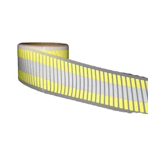 聚酯反射材料粘合剂分段3m反光带批发卷en 20471荧光反光膜带警告