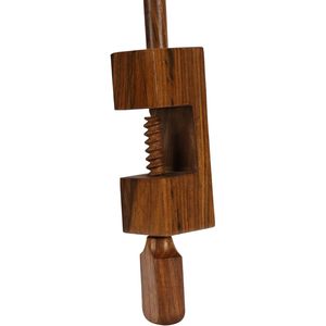 Indskill nouveau dévidoir à aiguilles en bois noir naturel teinté, style parapluie de table, pour tous les tricoteurs - Product Image 4