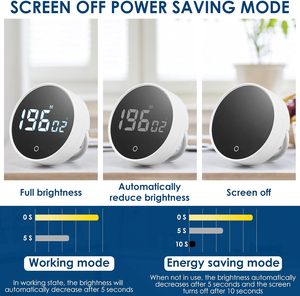 Rotary Silent Visual LED Mechanical Mini Smart Touch Magnetic Positive Countdown Eco-Friendly Rechargeable Battery Kitchen <b>Timer</b> - Product Image 4