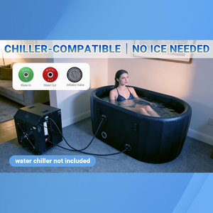 ZT High Quality Wholesale PVC <b>Inflatable</b> Ice <b>Bath</b> Tub Oval Shape Bathroom Bathtub Lidded <b>Bath</b> Tub Bathtubs Accessories - Product Image 5