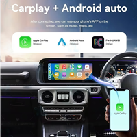 Radio GPS Multimedia Player Stereo Android Auto UPSZTEC 24,6 Inci Layar Ganda W463 G500 G63 G65 G350 untuk Mercedes Benz Kelas G
