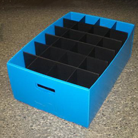 Bacs de rangement pliables pliables en plastique PP de 3mm d'épaisseur personnalisables de marque DC avec services de coupe/moulage pour la maison/le bureau