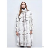 Manteau en fausse fourrure à col montant pour femme, style automne-hiver, élégant et polyvalent, confortable pour les trajets quotidiens