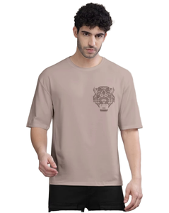 Camiseta de Algodón Estampada para Hombre, Personalizada, Casual, Cuello Redondo, con Diseño Gráfico - Product Image 1
