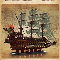 Mould King 13197, Maqueta del Barco Flying Dutchman, Bloques de Plástico MOC, Kit de Construcción para Adultos, Regalo, 4364 Piezas