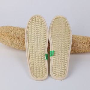 Semelles intérieures unisexes en loofah naturel faites à la main, confortables, anti-odeur, respirantes, pour le sport, déodorantes et absorbant la transpiration - Product Image 1