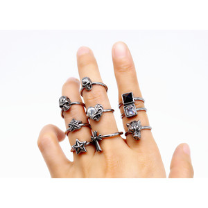 yunnique Wolf Head <b>Ring</b> <b>Titanium</b> Steel Animal Design Women's Fashion Jewelry Gift - Product Image 5