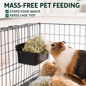 Comedero de Plástico Reforzado para Aves de Corral, Rectangular, Colgante, Anti-Desperdicio, para Patos y Palomas, Suministro para Jaulas - Product Image 1