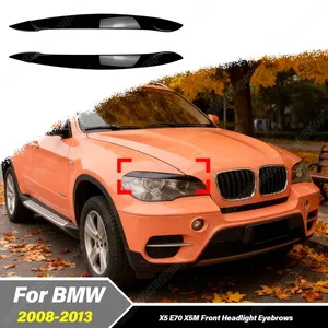 Kit de décoration pour les sourcils des phares automobiles pour E70 30i 30d 35d 35i 40d 48i 50i M50d X5M 2009 2010 2011 2012 2013 - Product Image 1