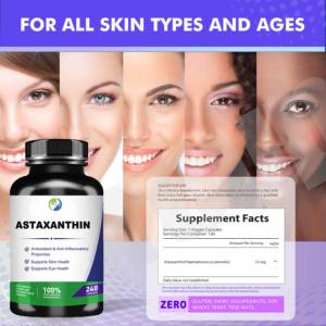 Capsule di Astaxantina Naturale OEM Solilan, Integratore per la Cura della Pelle e Sbiancante, 12mg 24mg - Product Image 4