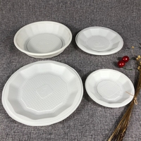 Y07 15% de réduction sur les assiettes jetables en amidon de maïs biodégradable avec couverts