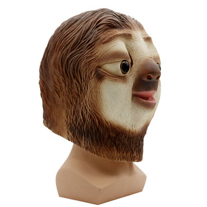 Masque de paresseux Tianhong, taille unique, en latex, pour fête costumée, accessoire d'Halloween - Product Image 3