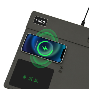 15 Wát không dây sạc da chuột pad với Led Logo điện thoại chủ handwriter chống nước & Scratch Proof - Product Image 3