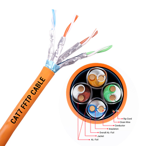 Câble Cat7 en gros, fabrication, 1000 pieds, 100 m, 305 m, 1000 MHz, rouleau, <span class=keywords><strong>Cat</strong></span> <span class=keywords><strong>7</strong></span>, Cat7a, <span class=keywords><strong>STP</strong></span>, SFTP, câble <span class=keywords><strong>Ethernet</strong></span>, 22AWG, 23AWG, câble réseau LAN - Product Image 1