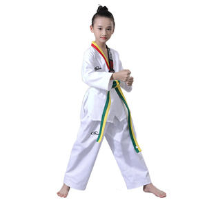 ชุดเทควันโดบ็อกกผ้าโพลีเอสเตอร์สีดำแดงใส่ได้ทั้งชายและหญิง - Product Image 5