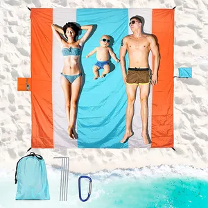 Waterproof Beach Mat Custom Folding Comfortable Waterproof Sand Proof Beach Picnic Blanket Mat