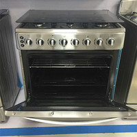 Cuisinière à gaz Cuisinière autoportante Four avec haut pied réglable