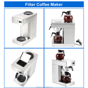 เครื่องชงกาแฟดริปสเตนเลสสตีลเชิงพาณิชย์ พร้อมแผ่นอุ่นและเหยือก - Product Image 2